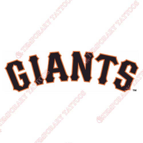 San Jose Giants Customize Temporary Tattoos Stickers NO.7682